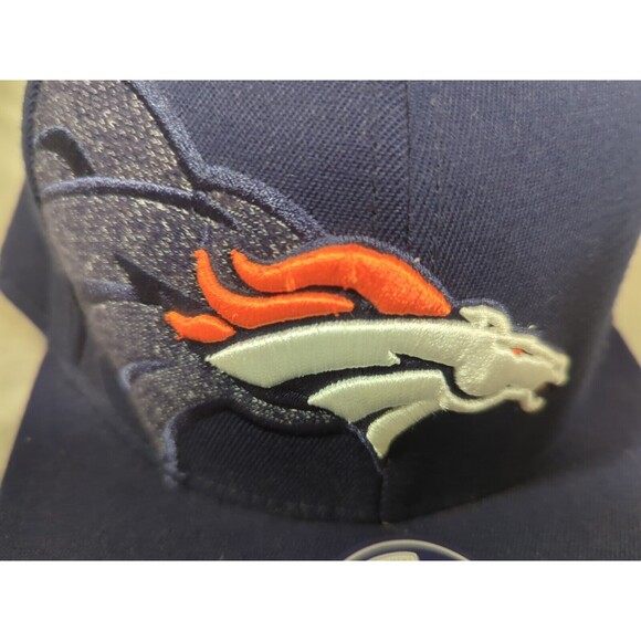 Denver Broncos Reebok NFL Equipment Football Hat Official Sideline S/M Navy - Picture 8 of 14